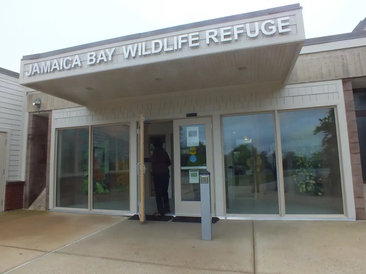 Entryway to the Jamaica Bay wildlife refuge for birds in NY.